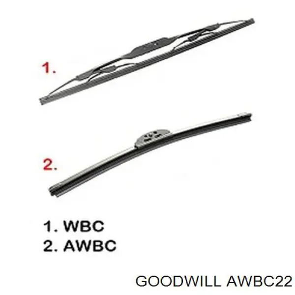 AWBC22 Goodwill щітка-двірник лобового скла, водійська