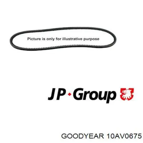 Клиновий ремінь Goodyear 10AV0675 ціна, від 4.44 USD