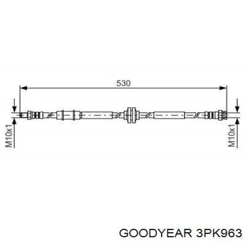 Купити 3PK963 Goodyear Ремінь генератора