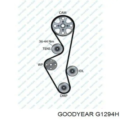 G1294H Goodyear ремінь грм