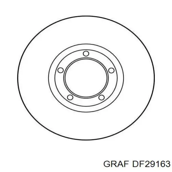 Диск переднього гальма Graf DF29163 ціна, від 27.84 USD