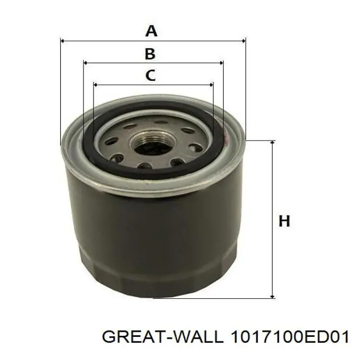 Масляний фільтр 1017100ED01 Great Wall