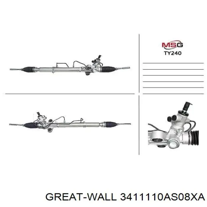 Управління рульове в зборі Great Wall 3411110AS08XA ціна, від 12.67 USD