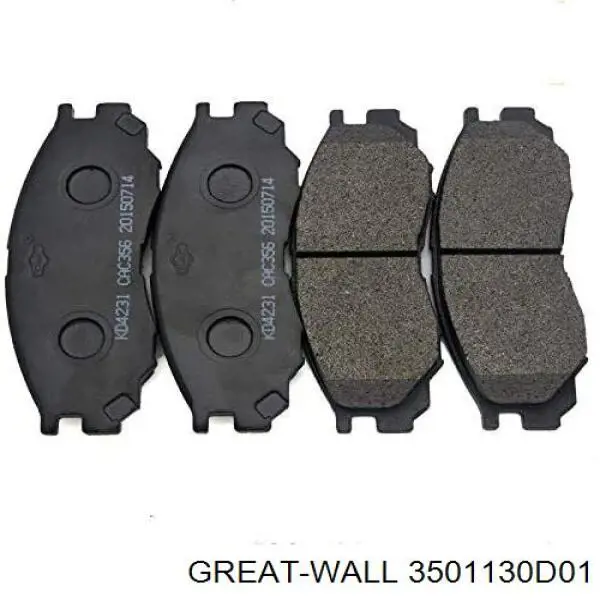 Гальмівні колодки Great Wall 3501130D01 ціна, від 8.43 USD