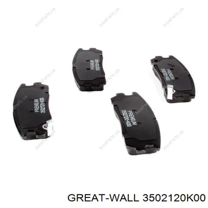 3502120K00 Great Wall колодки гальмові задні, дискові