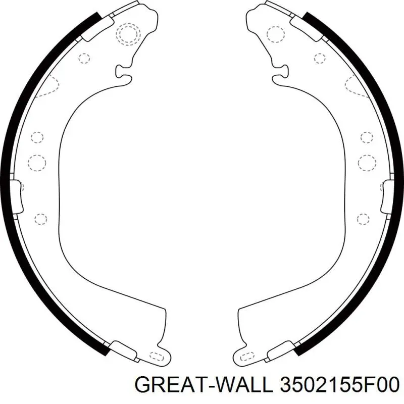 Колодки гальмові задні, барабанні на Great Wall Deer G3 