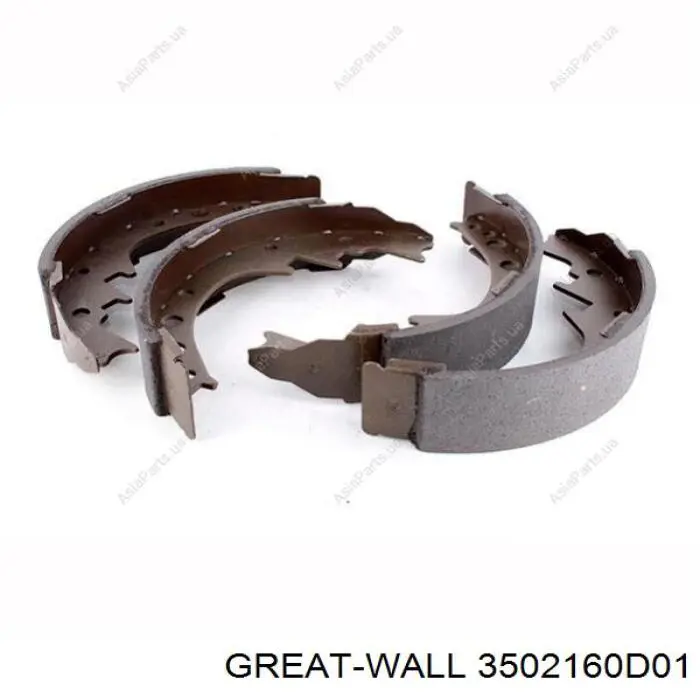 Колодки гальмові задні, барабанні Great Wall 3502160D01 ціна, від 14.81 USD