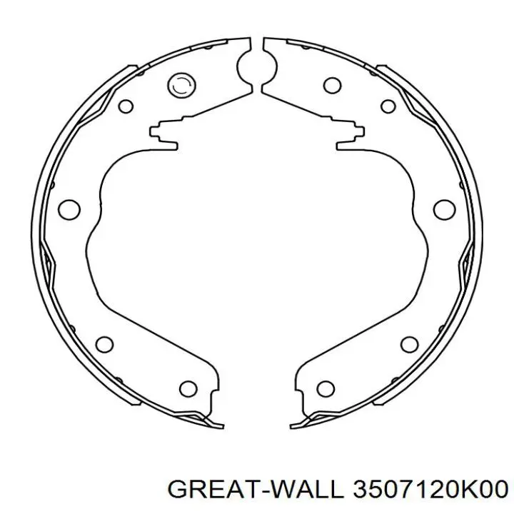 3507120K00 Great Wall Гальмівні колодки ручника