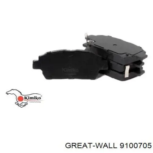 Передні тормозні колодки 9100705 Great Wall