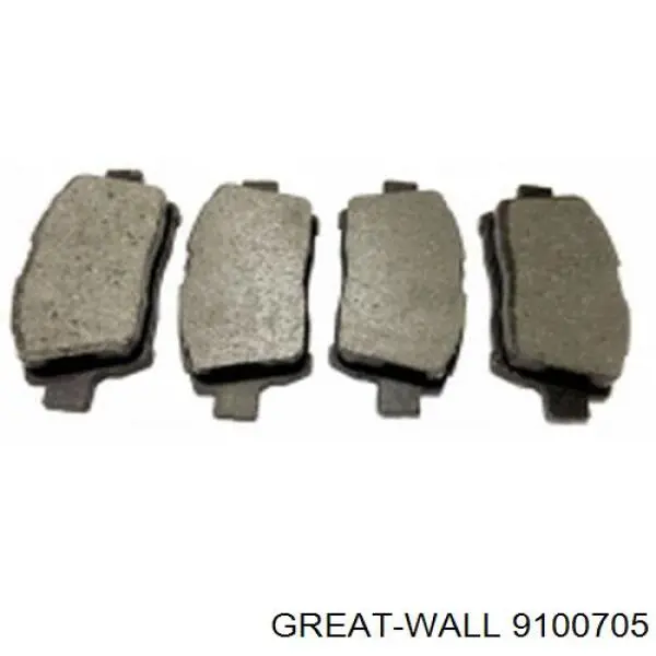 Купити 9100705 Great Wall Колодки гальмівні передні, дискові
