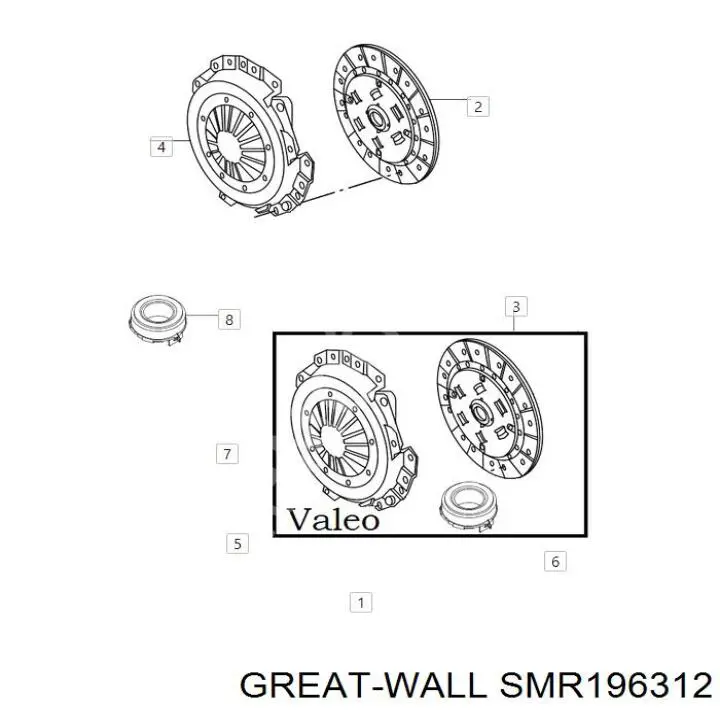 SMR196312 Great Wall диск зчеплення