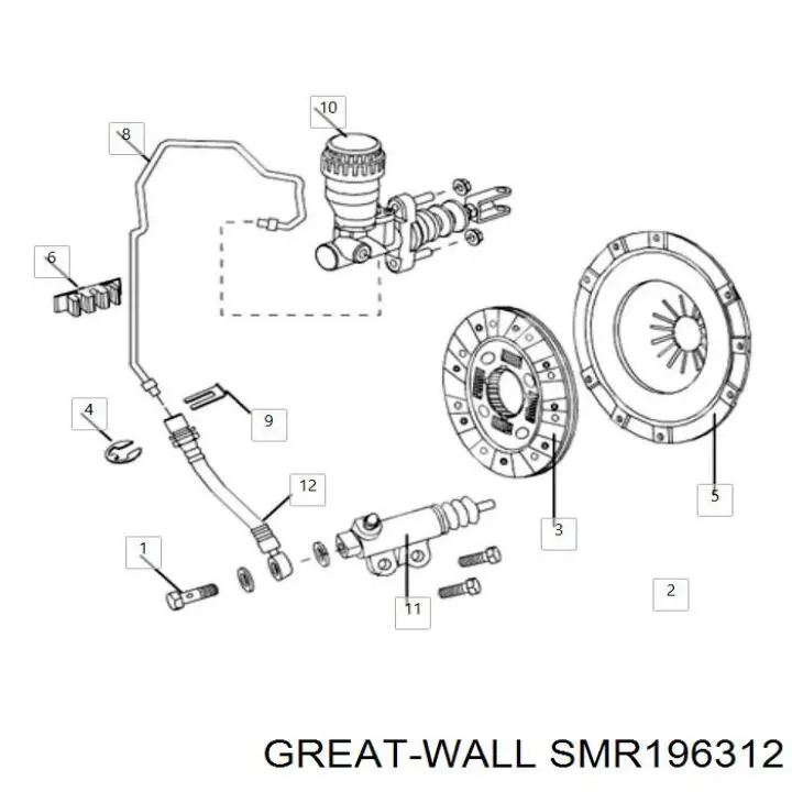 Зчеплення Great Wall SMR196312 ціна, від 40.16 USD