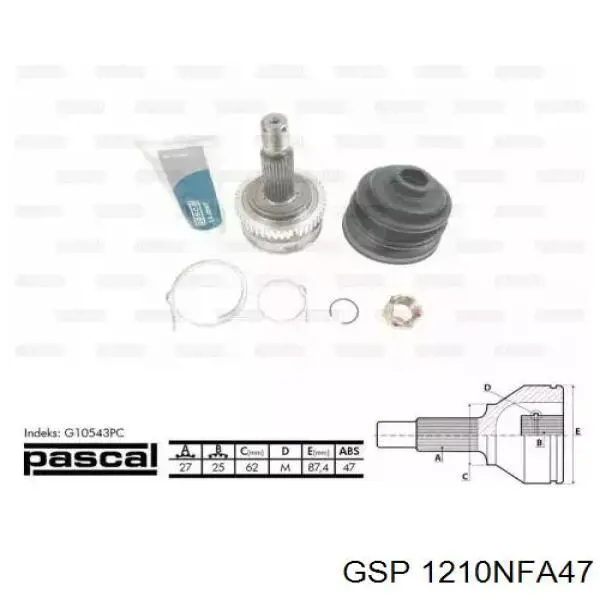 ШРУС зовнішній Japan Cars G10543PC