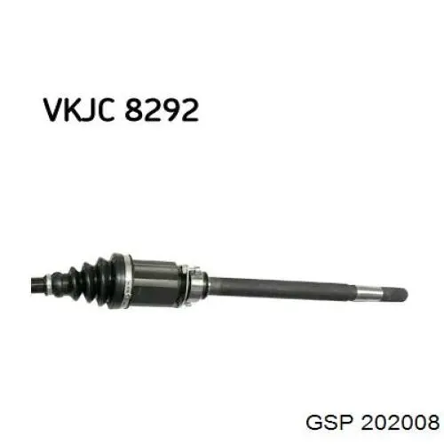VKJC8292 SKF піввісь (привід передня, права)