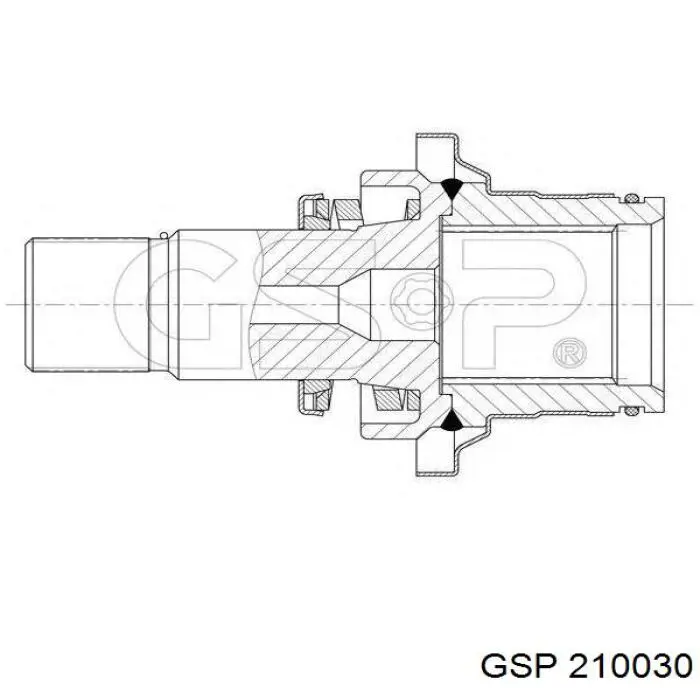 Піввісь (привід) передня, ліва Citroen C2 (JM) (Сітроен C2)