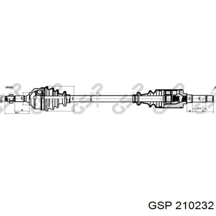210232 GSP Привід лівий