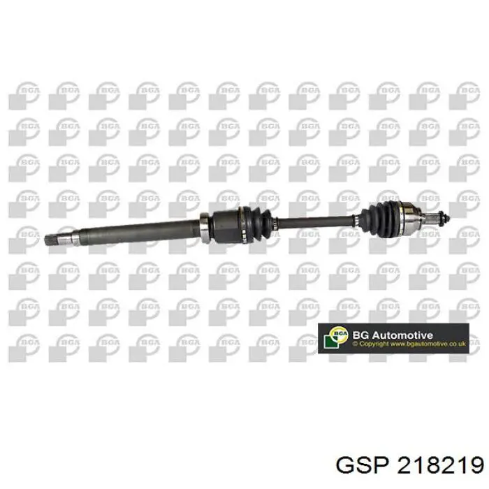 Піввісь передня, права BGA DS2322R ціна, від 77.95 USD