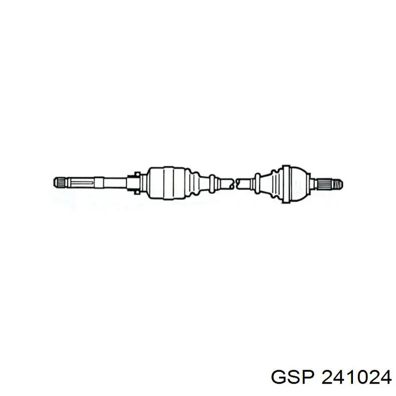 Піввісь передня, права GSP 241024 ціна, від 184.75 USD