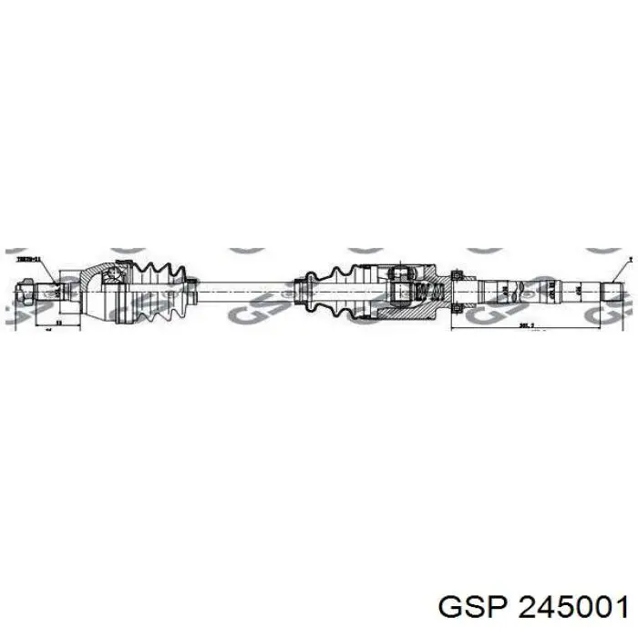 300278 Trakmotive/Surtrack Привід передній правий