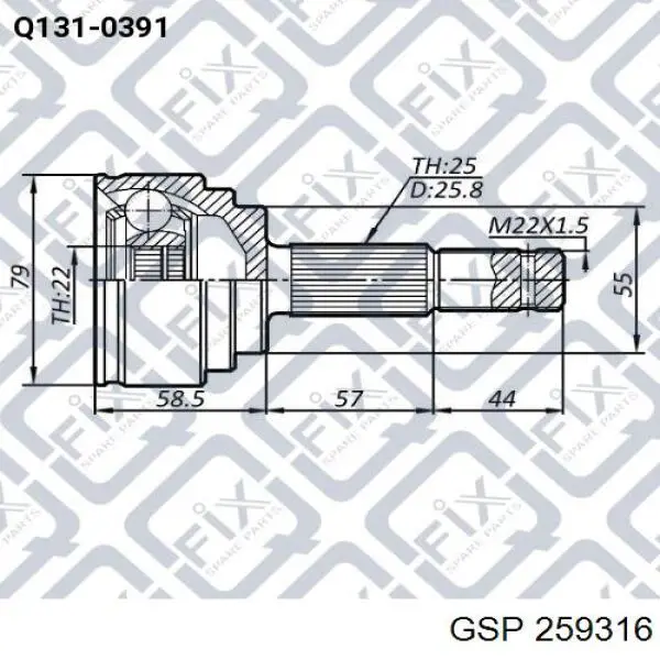 DS7607L BGA Привід лівий