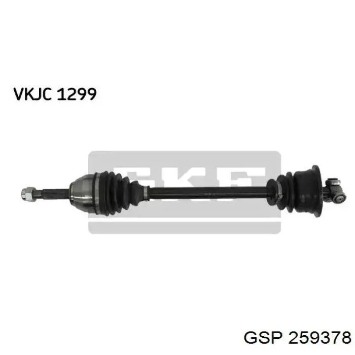 Піввісь передня, права GSP 259378 ціна, від 96.57 USD
