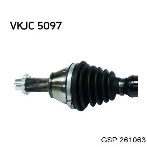 Піввісь передня, права GSP 261063 ціна, від 81.85 USD