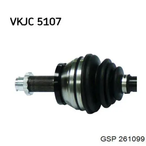 Піввісь передня, права GSP 261099 ціна, від 99.02 USD