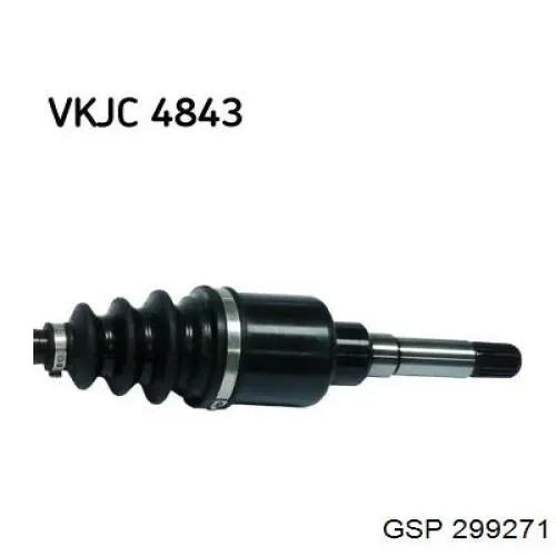 Піввісь передня, права GSP 299271 ціна, від 72.40 USD