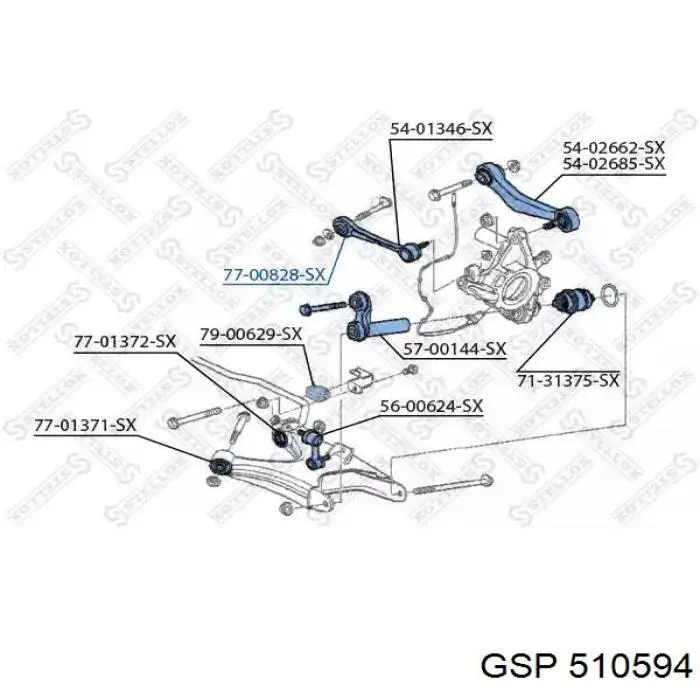 200308 VEMO/Vaico Сайлентблок переднього верхнього важеля