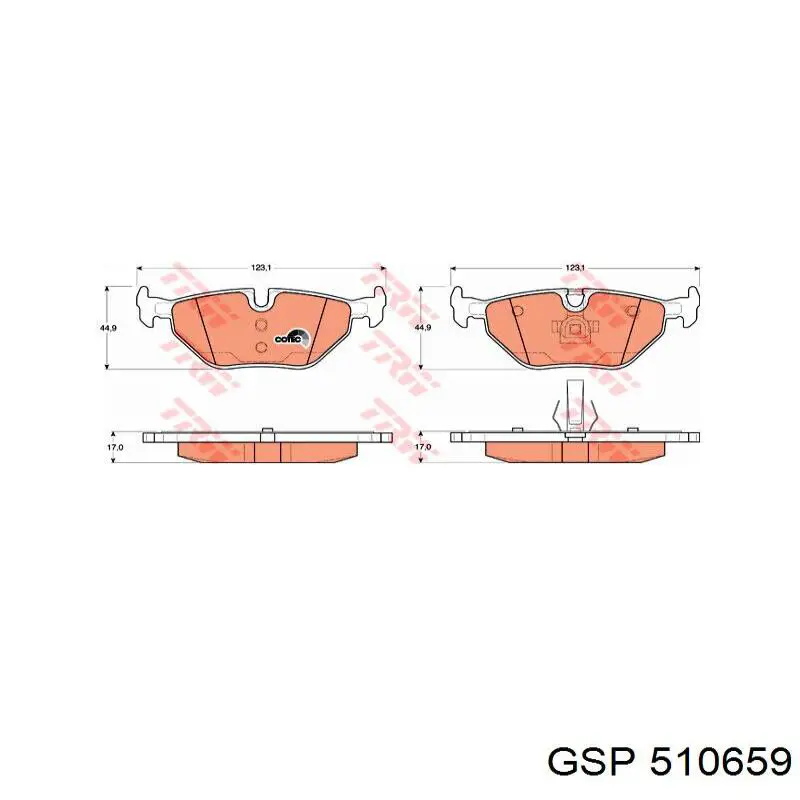 Опора карданного валу GSP 510659