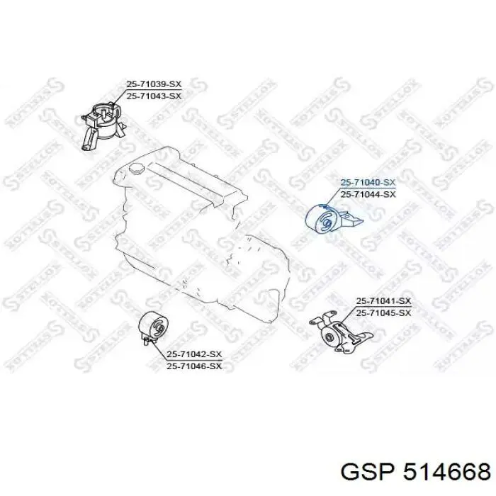 Подушка (опора) двигуна, задня RBI D0937EA ціна, від 10.14 USD