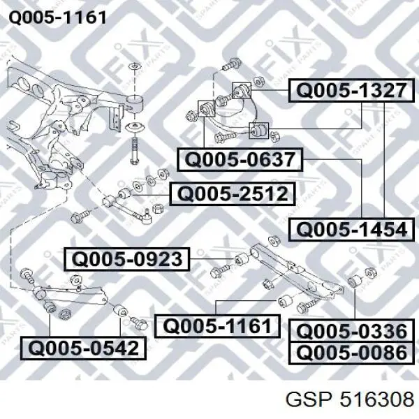 RSD7871 Caster Сайлентблок заднього поперечного важеля, зовнішній