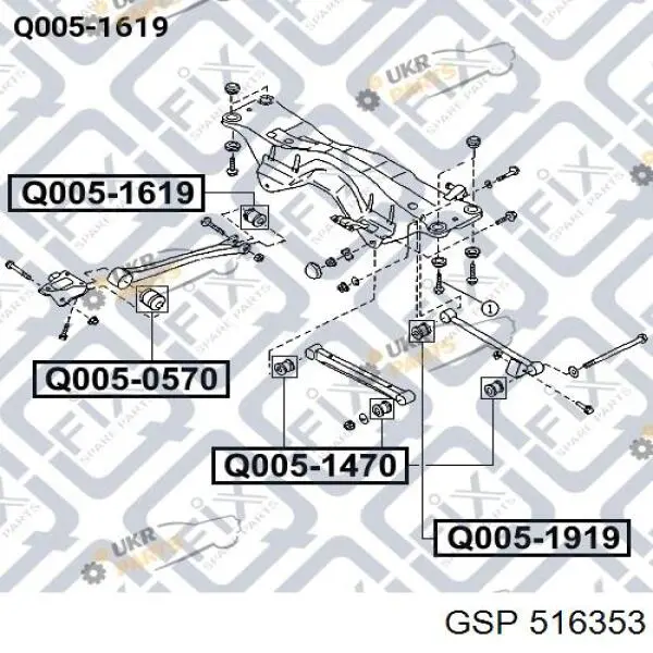 Сайлентблок заднього поздовжнього важеля, задній Japan Parts RU713 ціна, від 5.12 USD