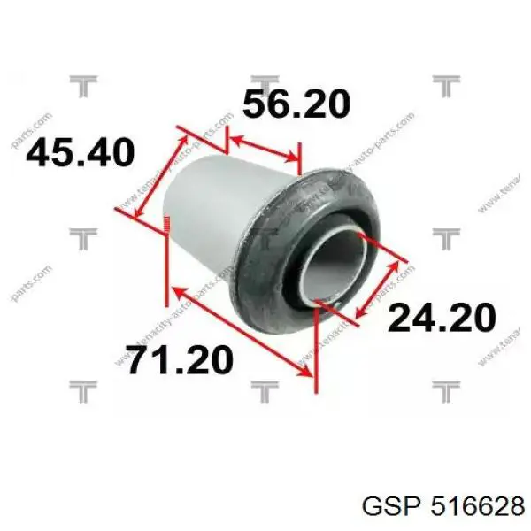 Сайлентблок нижнього важеля передньої підвіски GSP 516628 ціна, від 8.15 USD