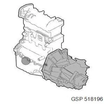 518196 GSP подушка (опора двигуна, передня)