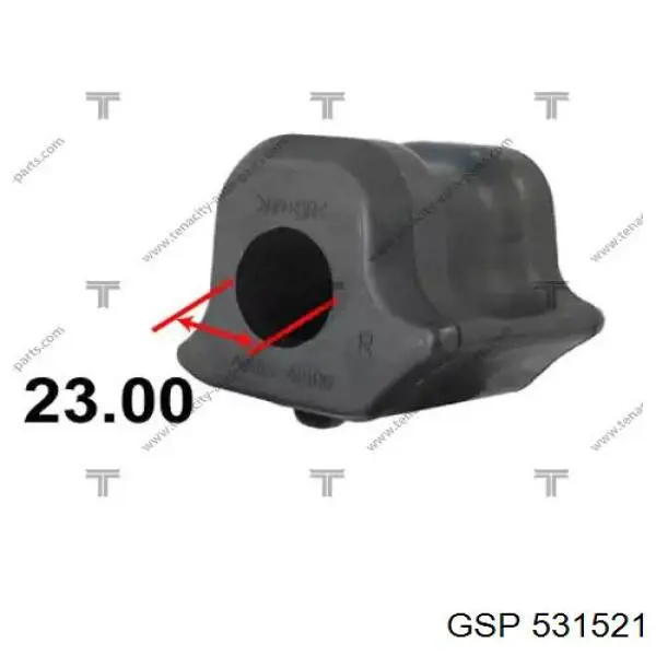 Втулка стабілізатора переднього, права GSP 531521 ціна, від 3.24 USD