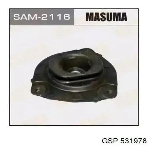 SMA0369 Ashika опора амортизатора переднього лівого