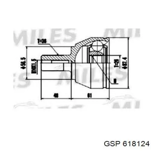 Купити Граната внутрішня ліва Ford C-Max  DM2