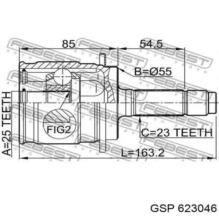 Граната зовнішня задня Honda 42330SCA305 ціна, від 33.41 USD