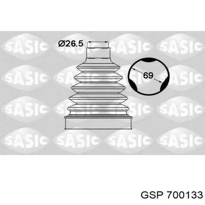 CVB10691TPE Optimal пильник шруса внутрішній, передній піввісі