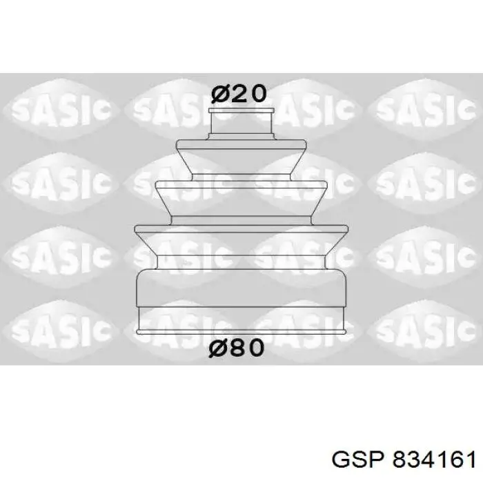 ШРУС зовнішній передній 834161 GSP