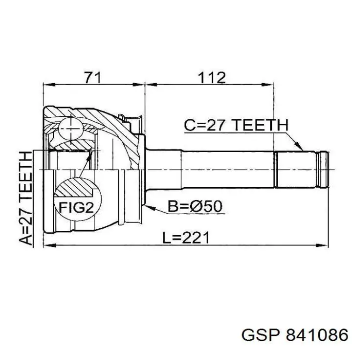Граната колісна GSP 841086 ціна, від 33.35 USD