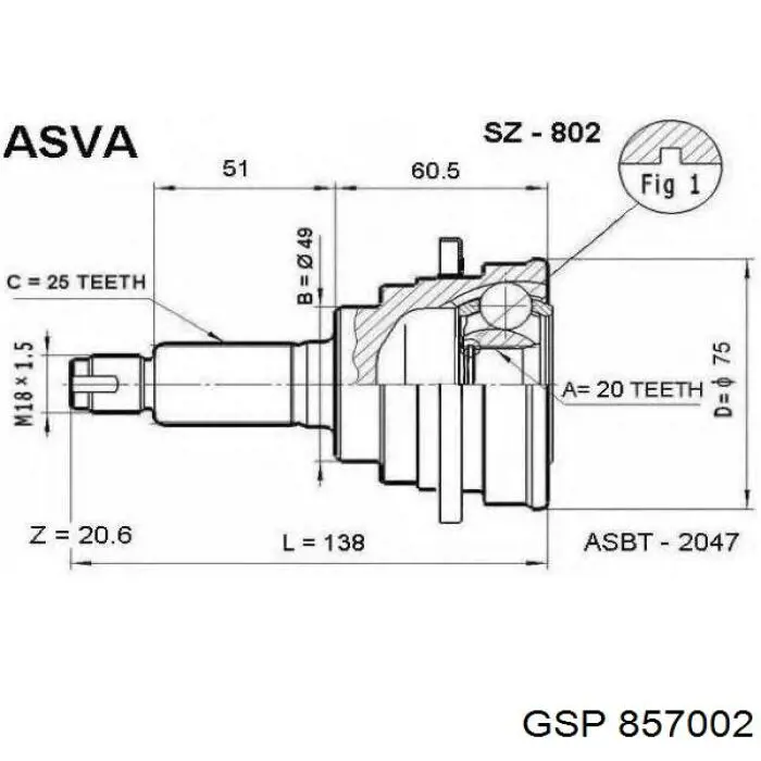 Граната колісна GSP 857002 ціна, від 35.15 USD
