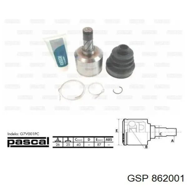 Граната колісна GSP 862001 ціна, від 27.92 USD