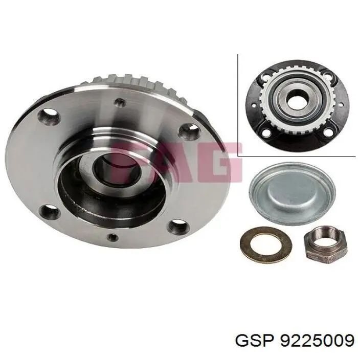 Підшипник маточини задньої GSP 9225009 ціна, від 14.84 USD