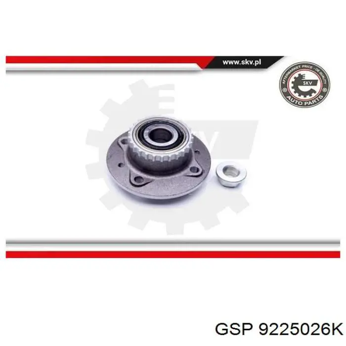 Маточини задніх коліс GSP 9225026K ціна, від 35.17 USD