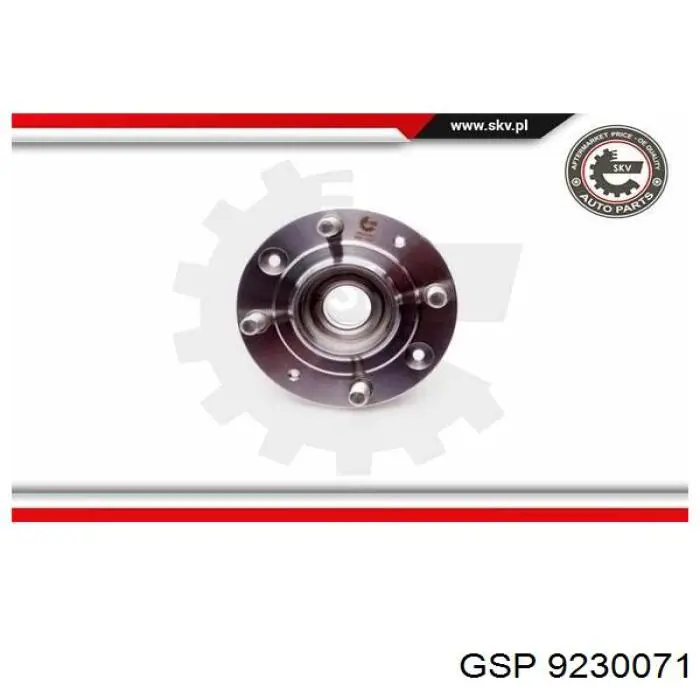 Купити 9230071 GSP Підшипник ступиці колеса