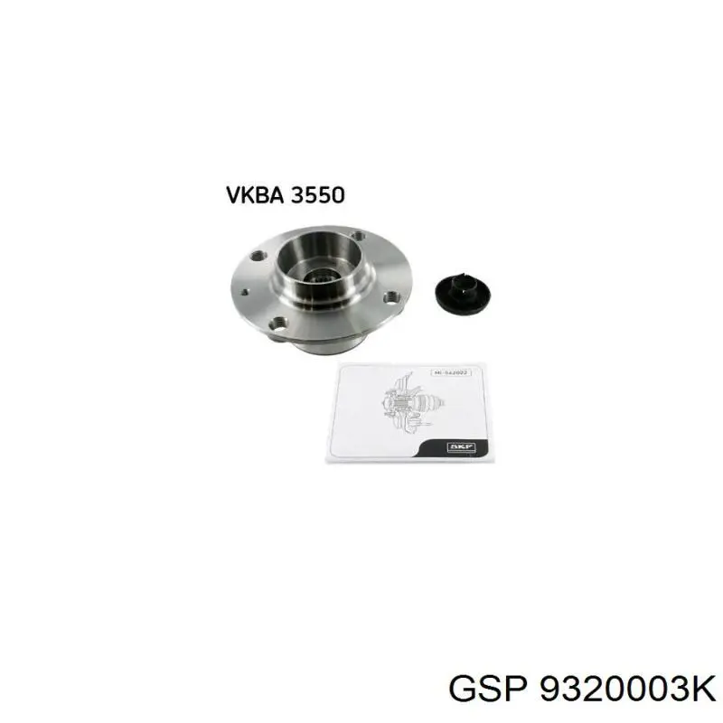 Маточина колеса передня GSP 9320003K ціна, від 41.57 USD