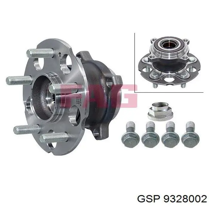 Маточини задніх коліс GSP 9328002 ціна, від 59.18 USD