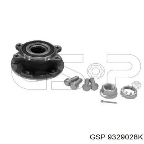 Маточина колеса передня GSP 9329028K ціна, від 56.27 USD